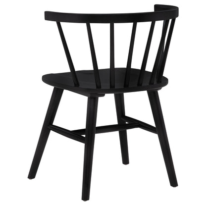 Hamlyn 5-piece Round Wood Dining Set Black