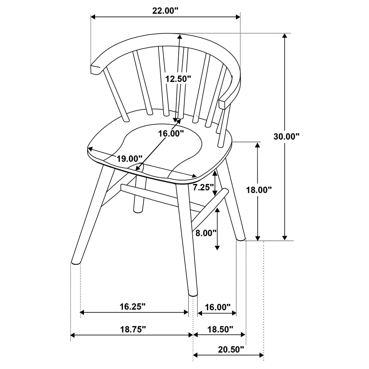 Hamlyn 5-piece Round Wood Dining Set Black