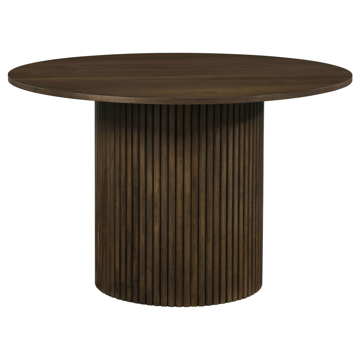 Hamlyn 5-piece Round Wood Dining Set Black and Walnut