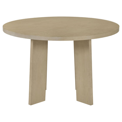 Strouse 5-piece Dining Set Cream and Natural Oak