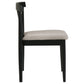 Cullen Dining Side Chair Upholstered Seat Black (Set of 2)