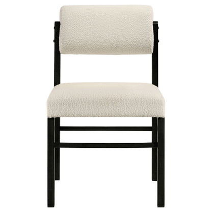 Decker 7-piece 82-inch Rectangular Dining Set Cream and Black