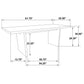 Decker 7-piece 82-inch Rectangular Dining Set Walnut