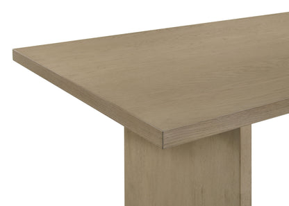 Decker 7-piece 70-inch Counter Height Dining Set Cream and Natural Oak