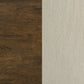 Redbridge Velvet Upholstered Counter Chair Cream and Walnut (Set of 2)