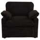 Collins Upholstered Power Recliner Chair Chocolate Brown
