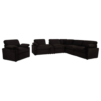 Collins Upholstered Power Recliner Chair Chocolate Brown