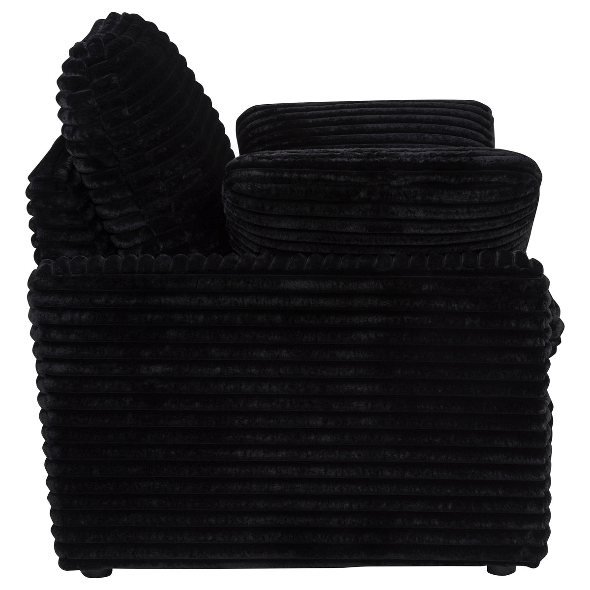Collins Upholstered Power Recliner Chair Black
