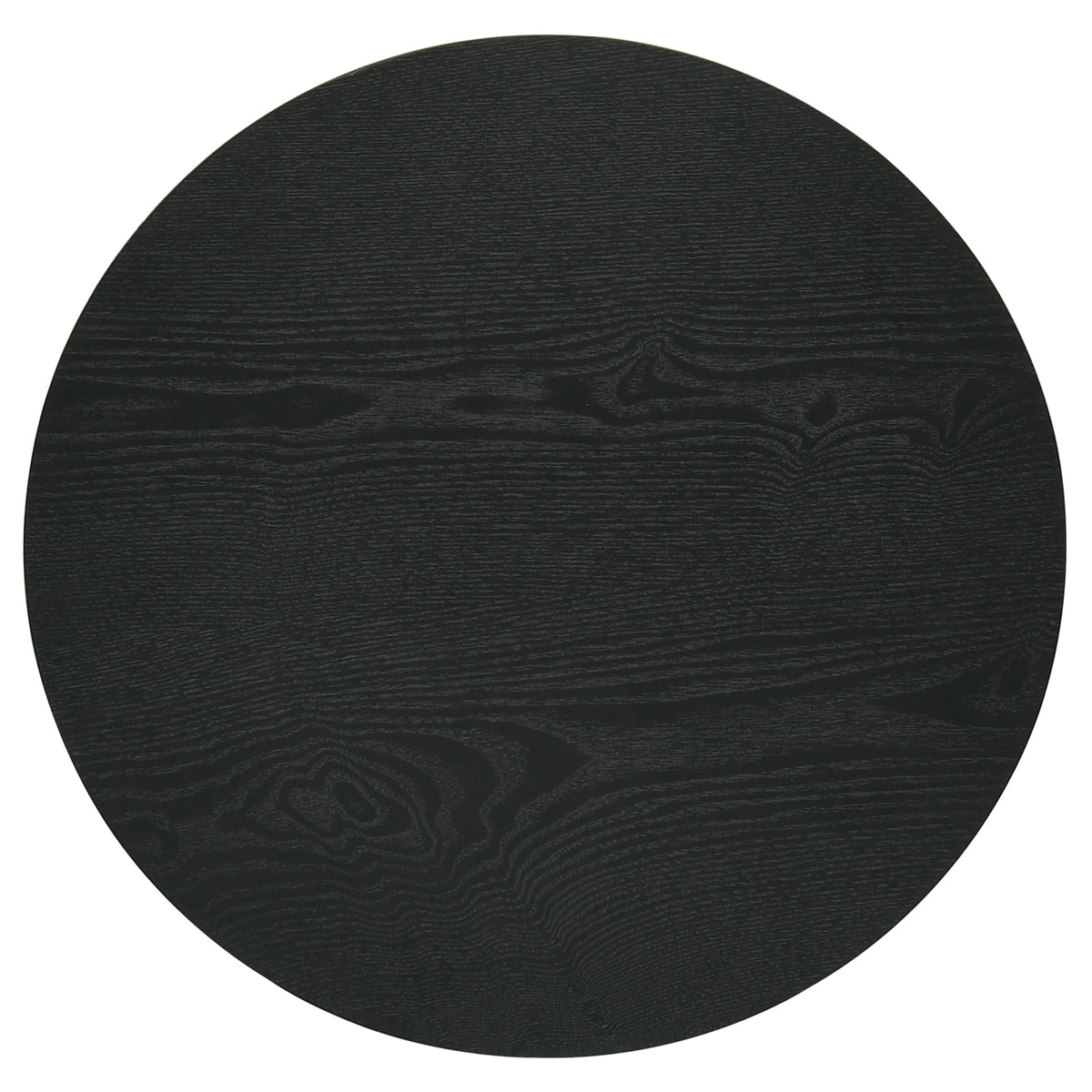 Hamlyn 3-piece Round Fluted Coffee and End Table Set Black