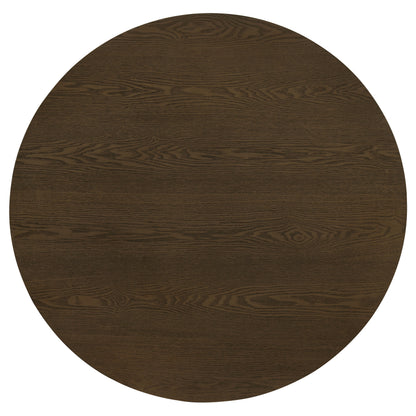 Hamlyn 3-piece Round Fluted Coffee and End Table Set Walnut