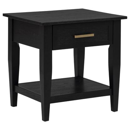 Lindenton 2-piece Wood Lift-Top Coffee and End Table Set Black