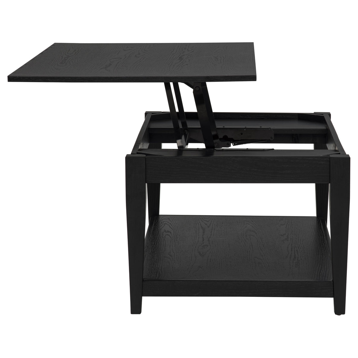 Lindenton 2-piece Wood Lift-Top Coffee and End Table Set Black