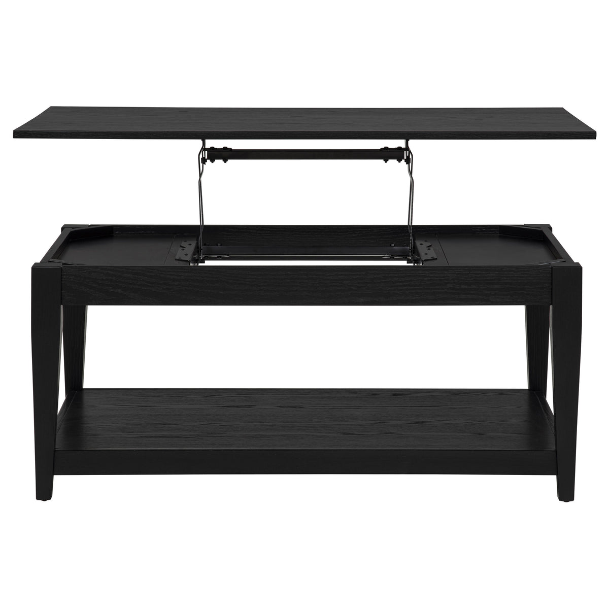 Lindenton 3-piece Wood Lift-Top Coffee and End Table Set Black
