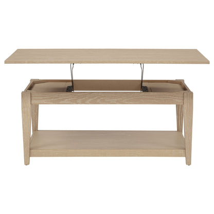 Lindenton Lift-Top Occasional Cocktail Coffee Table Blonde