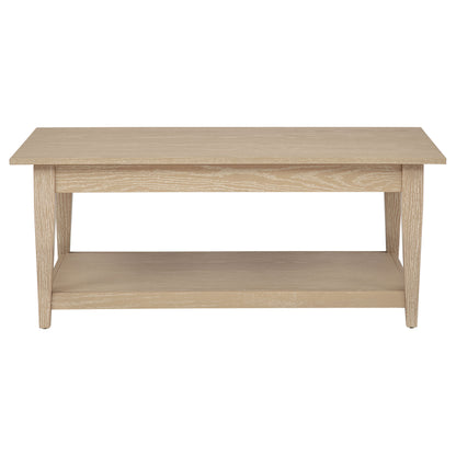 Lindenton 2-piece Wood Lift-Top Coffee and End Table Set Blonde