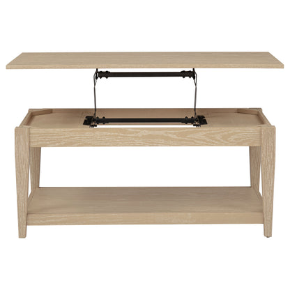 Lindenton 3-piece Wood Lift-Top Coffee and End Table Set Blonde