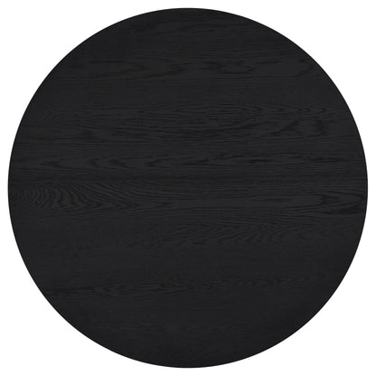 Sweeney 2-piece Round Wood Occasional Nesting Table Set Black