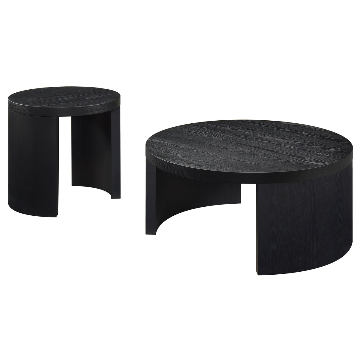 Sweeney 2-piece Coffee and End Occasional Table Set Black