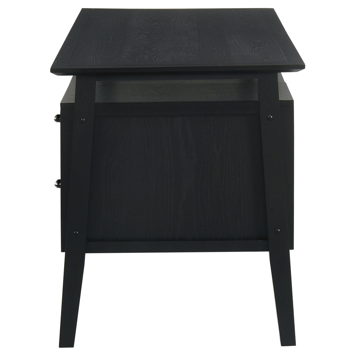Goodson 64-inch 4-Drawer Double Pedestal Desk Black