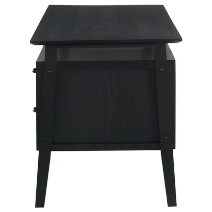 Goodson 64-inch 4-Drawer Double Pedestal Desk Black