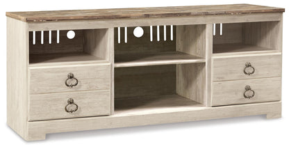 Willowton LG TV Stand w/Fireplace Option