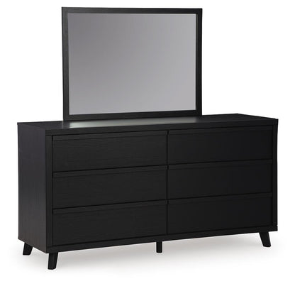 Danziar King Panel Bed, Dresser, Mirror and Nightstand