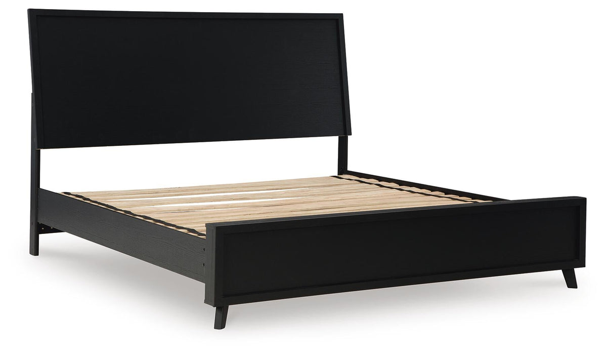 Danziar King Panel Bed, Dresser, Mirror and Nightstand