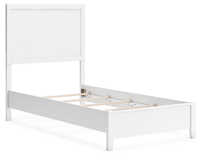 Binterglen Twin Panel Bed with Mirrored Dresser