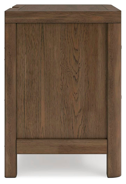 Cabalynn King Upholstered Bed with Mirrored Dresser and Nightstand