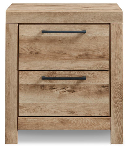 Hyanna Queen Panel Storage Bed with 2 Under Bed Storage Drawer, Dresser, Mirror and Nightstand