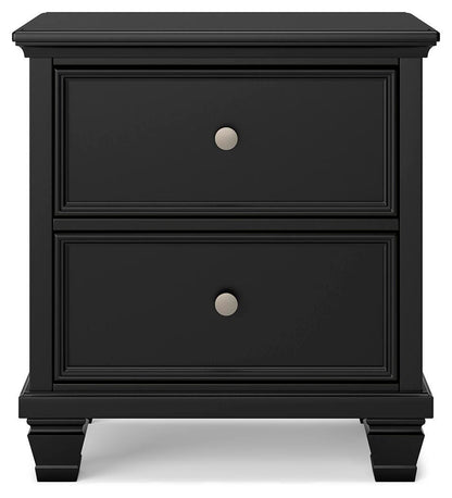 Lanolee Twin Panel Bed with Mirrored Dresser and Nightstand