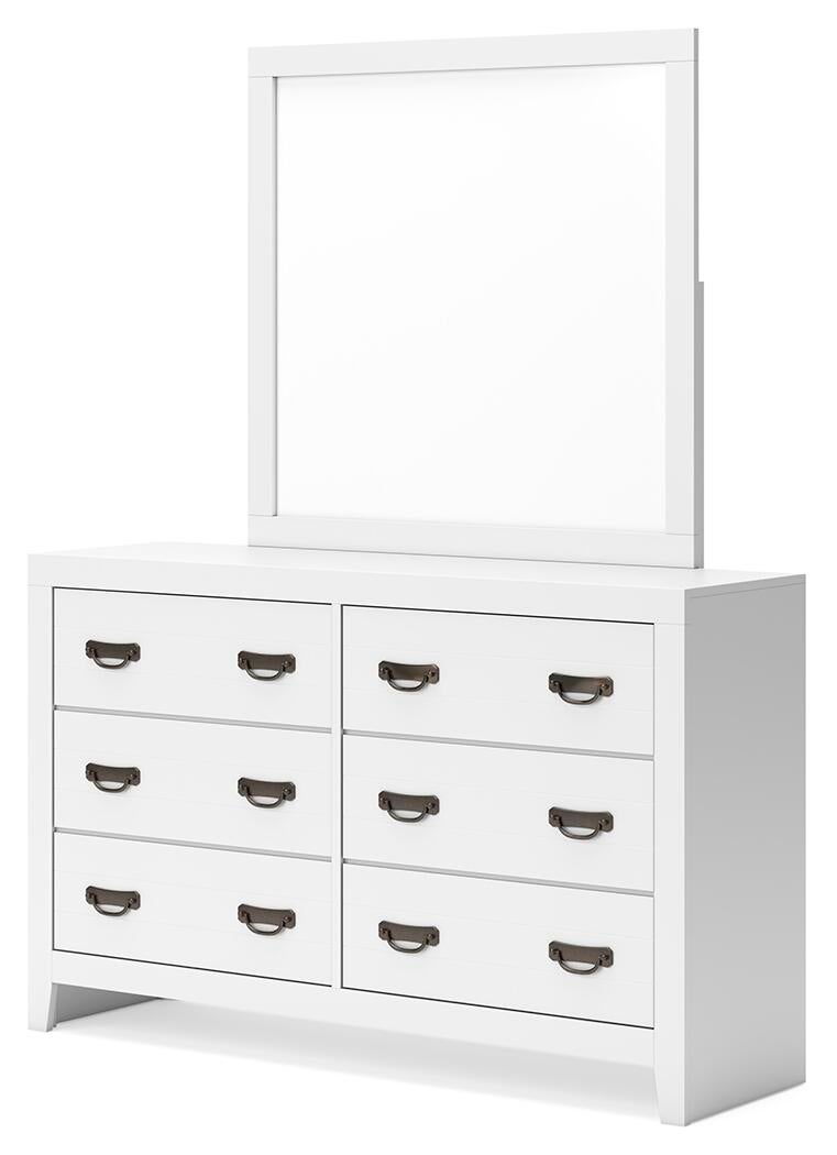 Binterglen Twin Panel Bed, Dresser, Mirror, Chest and Nightstand