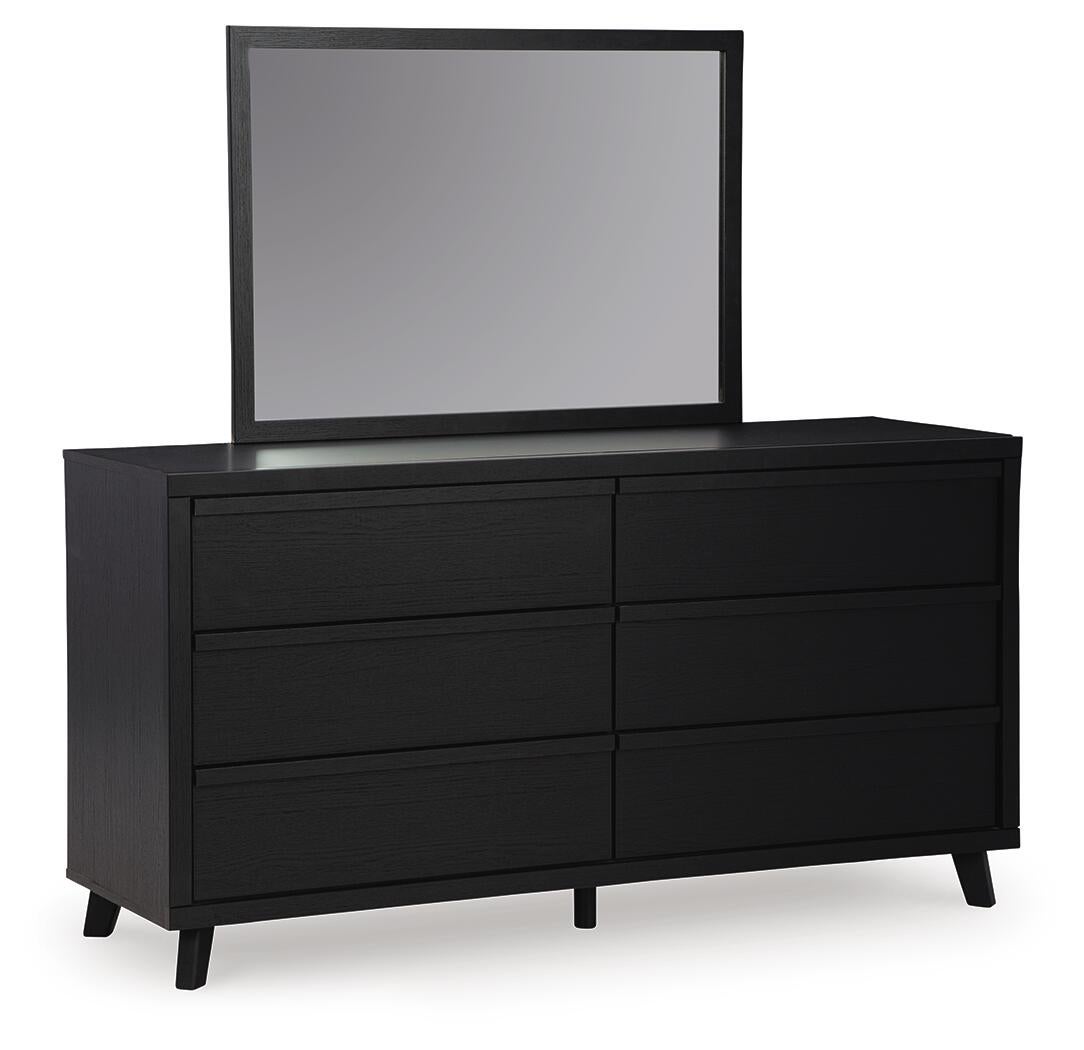 Danziar Queen Panel Headboard, Dresser and Mirror