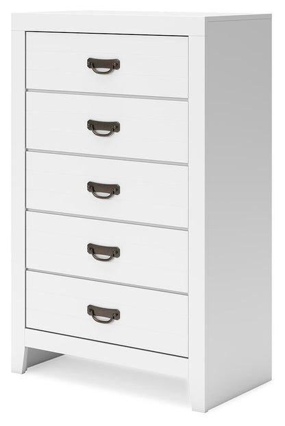 Binterglen Full Panel Bed, Dresser, Mirror, Chest and Nightstand