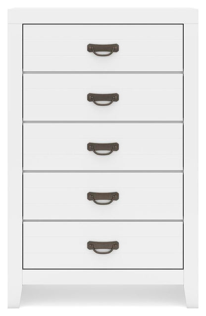 Binterglen Full Panel Bed, Dresser, Mirror, Chest and Nightstand