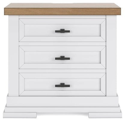 Ashbryn California King Panel Storage Bed, Dresser, Mirror and Nightstand