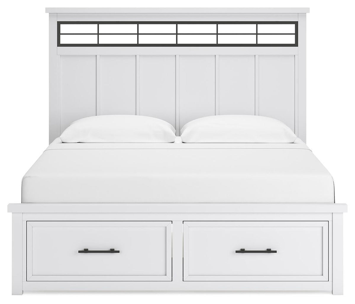 Ashbryn King Panel Storage Bed, Dresser and Mirror
