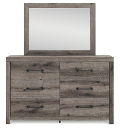 Urbanoore Full Panel Bed, Dresser, Mirror and Nightstand
