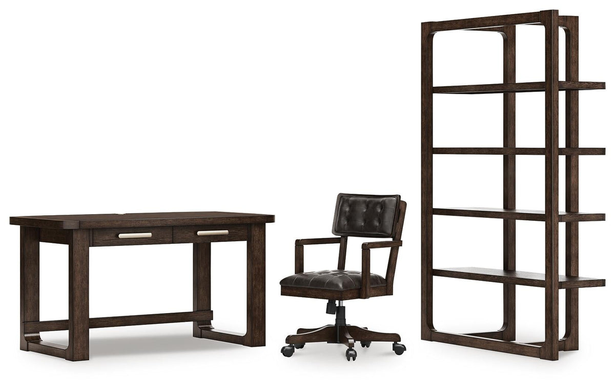 Ashley Express - Breckington Home Office Desk with Chair and Storage