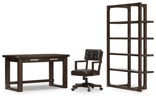 Ashley Express - Breckington Home Office Desk with Chair and Storage