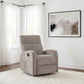Hamilton Chenille Upholstered Manual Recliner Sand