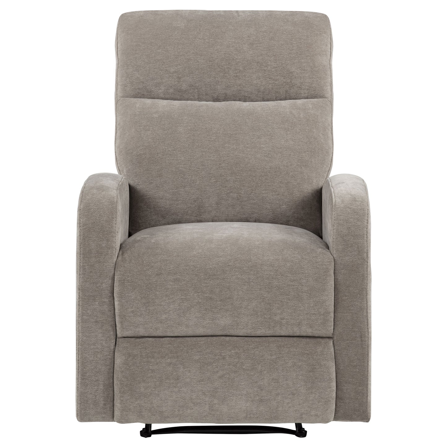 Hamilton Chenille Upholstered Manual Recliner Sand