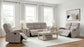 Hamilton Chenille Upholstered Manual Recliner Sand