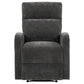 Hamilton Chenille Upholstered Manual Recliner Charcoal Grey