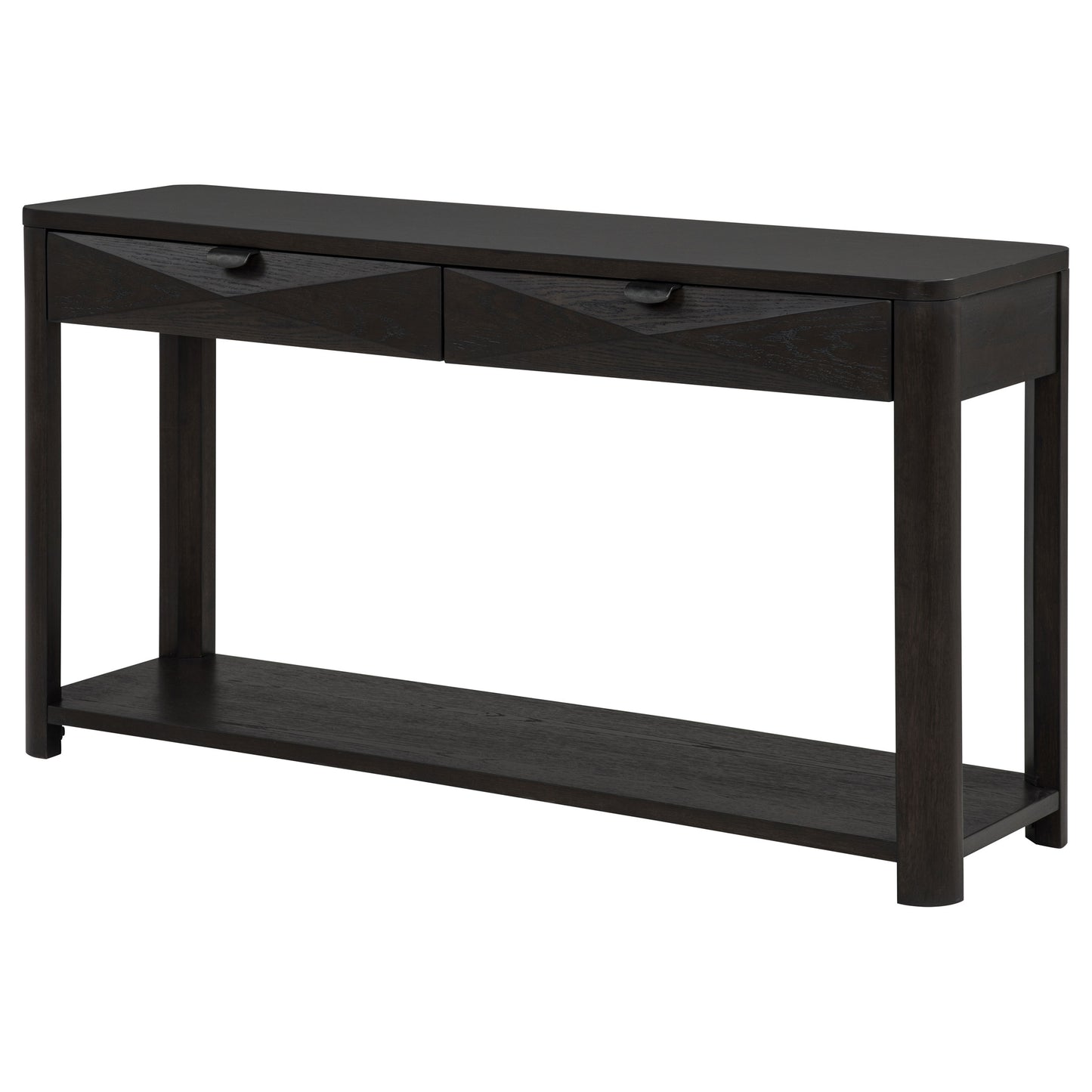 Marcelo Sofa Console Table with 2 Drawers and Shelf Coffee