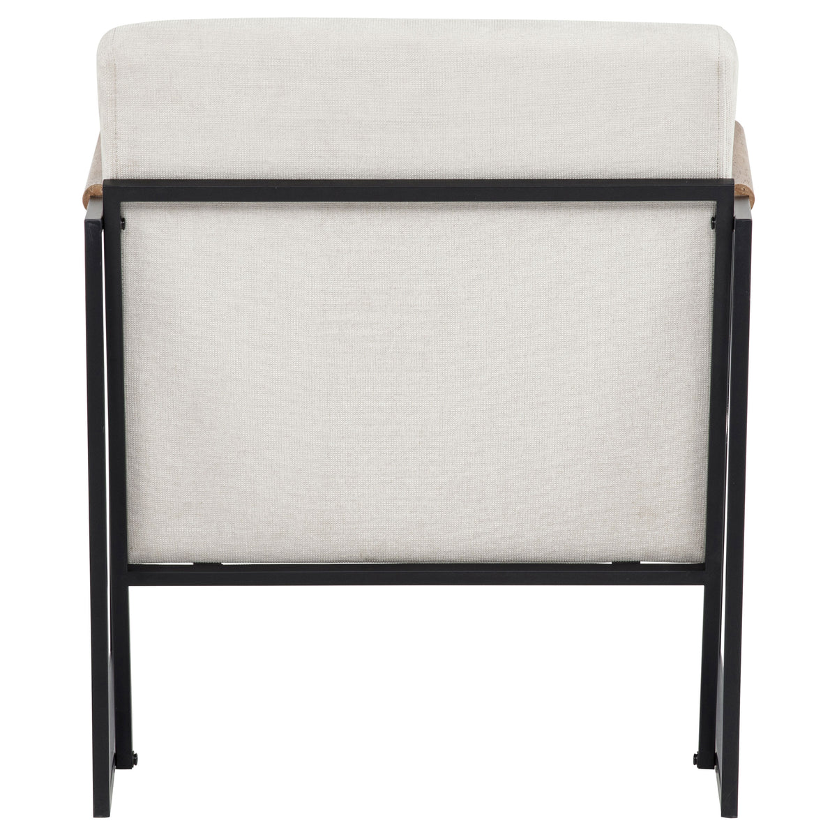 Monsen Fabric Upholstered Metal Frame Accent Chair Ivory