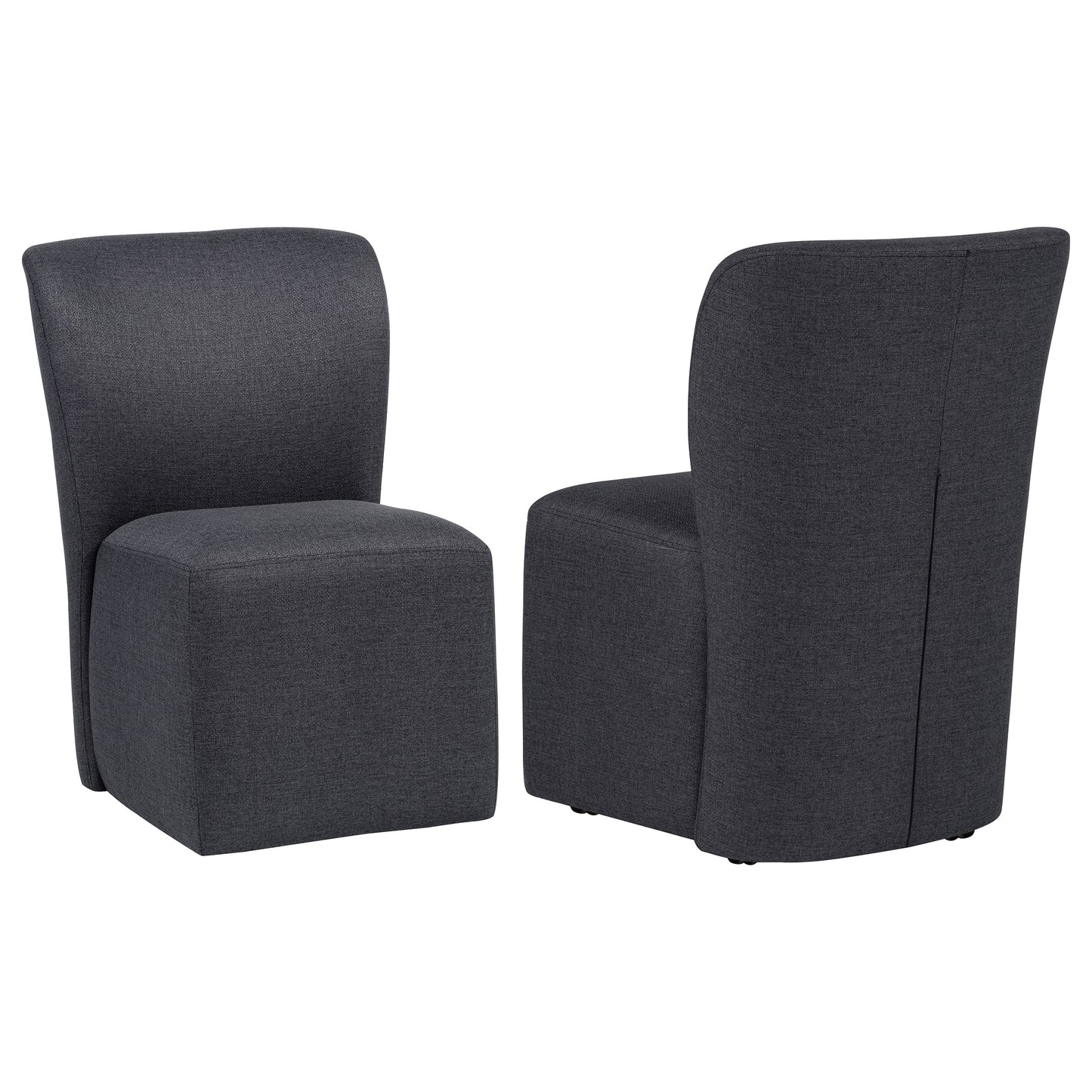 Jaelynn Upholstered Parsons Dining Side Chair Charcoal (Set of 2)