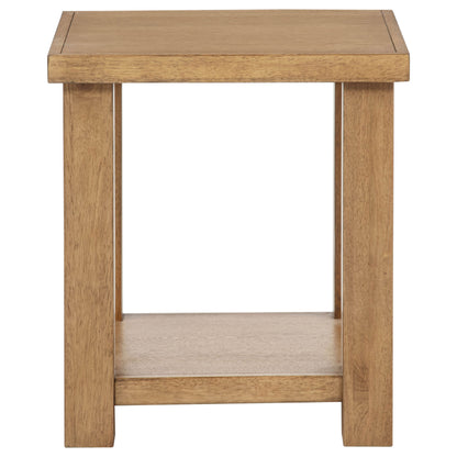 Beasley 2-Piece Wood Coffee Table Set Golden Oak