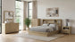 Hendricks Queen Bookcase Headboard Platform Bed Light Oak