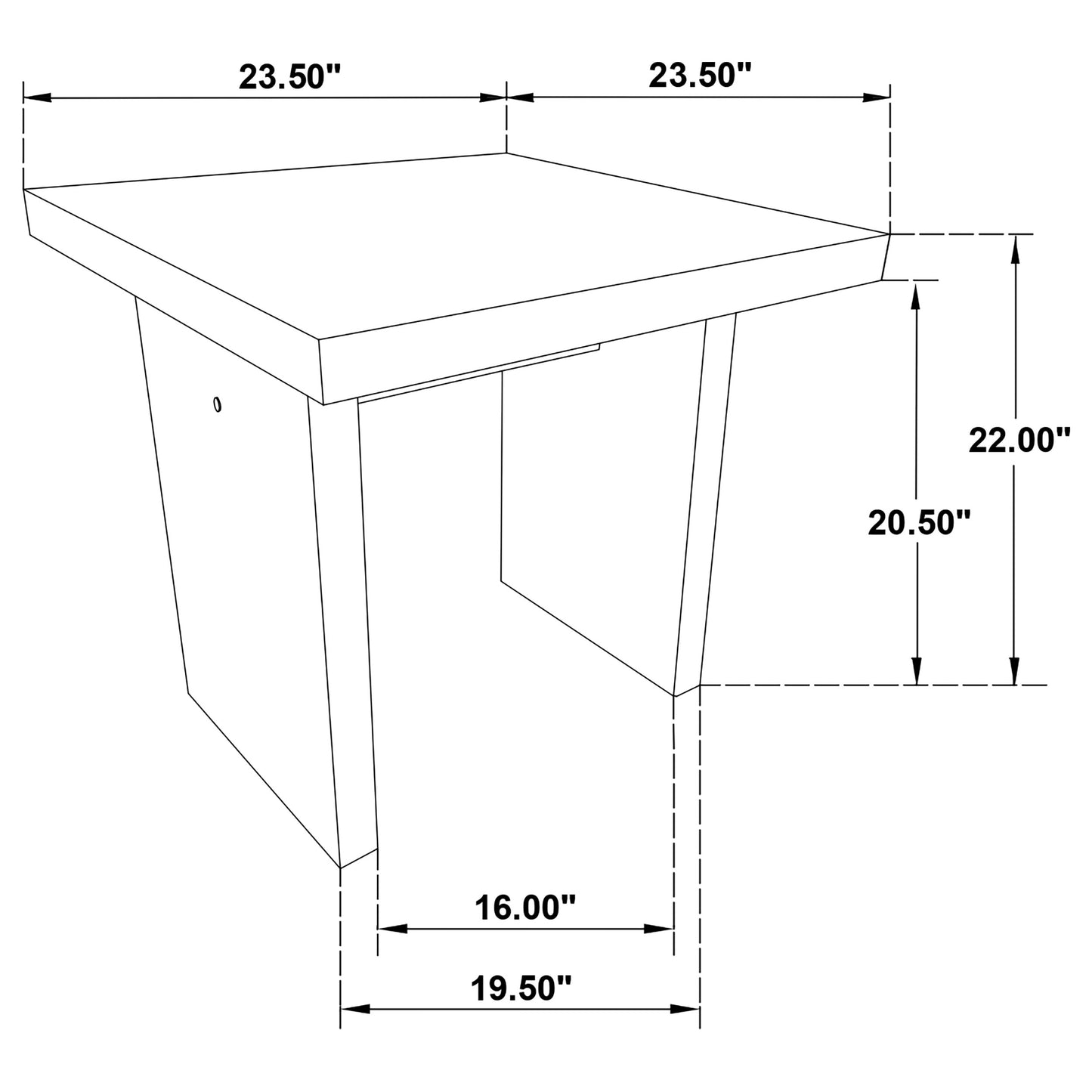 Decker 2-piece Coffee and End Table Set Natural Oak